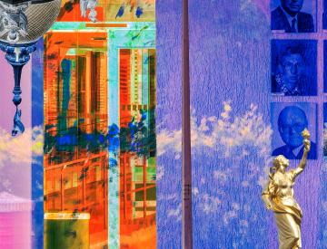 1 Sabine Hornig: Entwurfsskizze (Detail) Im Zwischenraum des utopischen Gedächtnisses, 2025