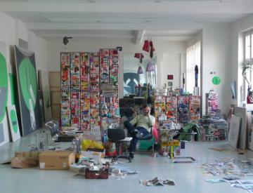 8 Frank Nitsche in seinem Berliner Atelier