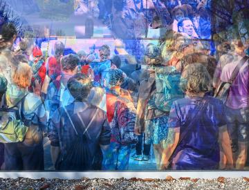 2 Detail der Ausstellung "Im Zwischenraum des utopischen Gedächtnisses"