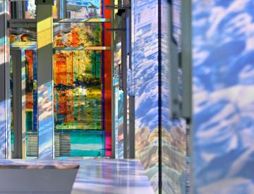 6 Detail der Ausstellung "Im Zwischenraum des utopischen Gedächtnisses"