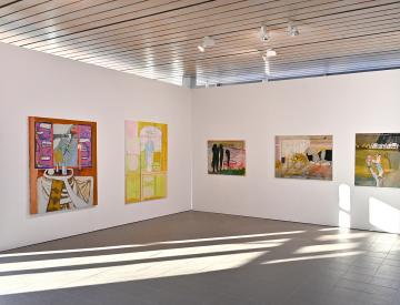 2 Blick in die Ausstellung Maja Drachsel: Malerei